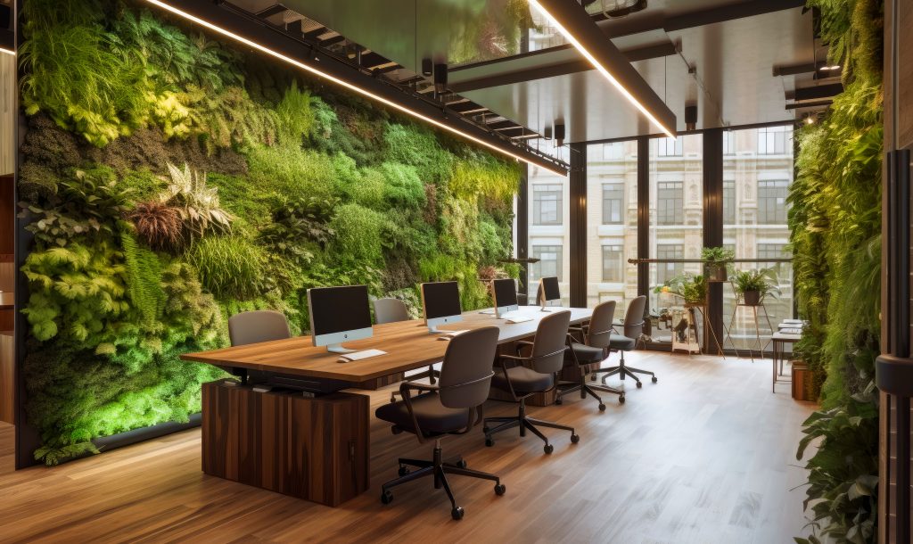 Bureau vert environnement futur