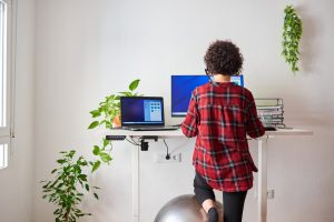 Le ballon de yoga au travail