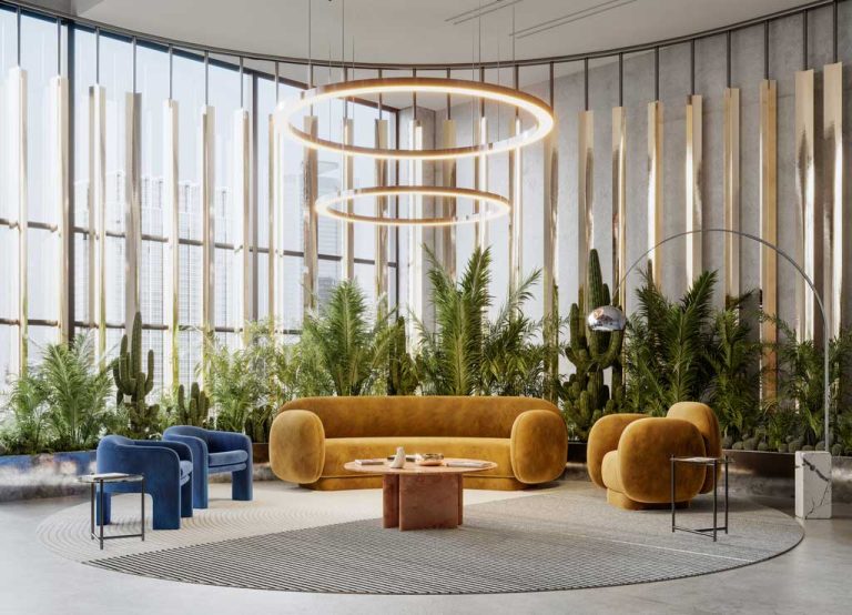 Le mobilier pour la salle d’attente